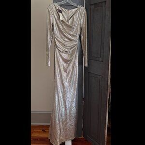 Talbot Runhof Metallic Gown